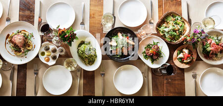 Restaurant chillen zurückhaltend elegante Lifestyle-Konzept Stockfoto