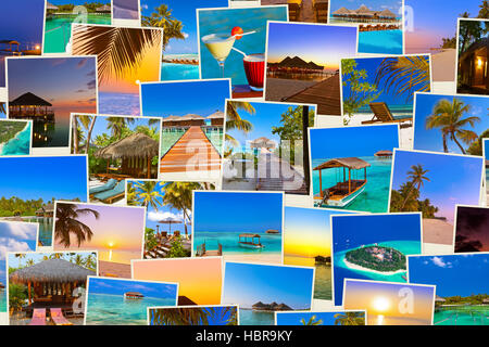 Stapel von Malediven Strand Aufnahmen (meine Fotos) Stockfoto