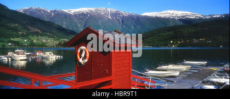 Hardanger Fjord. Ulvik. Norwegen Stockfoto