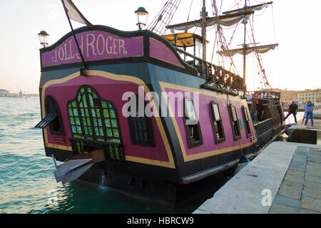 Alten Segeln Schiff in Venedig Italien Stockfoto