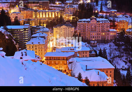 Berge-Skigebiet Bad Gastein-Österreich Stockfoto