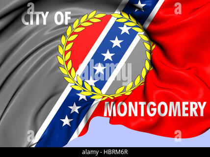 Flagge von Montgomery Stockfoto