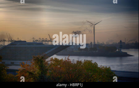 Hamburger Hafen Stockfoto