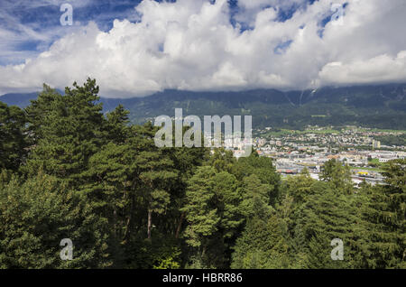 Ansicht der Stadt Innsbruck (Österreich) Stockfoto