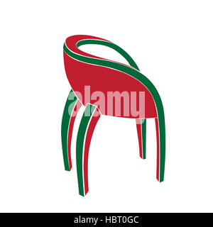 Art-Deco-kleine Sessel Stockfoto