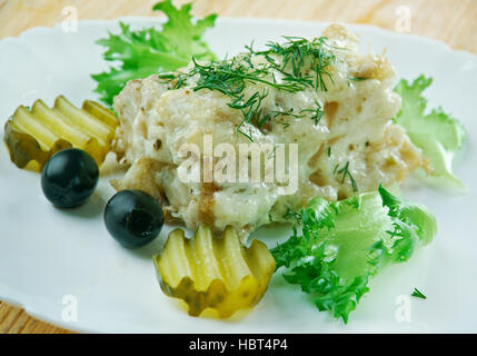 Rock-Fisch gebacken hautnah Stockfoto