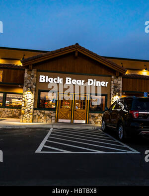 Black Bear Diner an Wheeler Ridge Kalifornien an der Kreuzung der Autobahnen Interstate 5 und Kalifornien 99 in Kern County Stockfoto