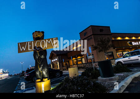 Black Bear Diner an Wheeler Ridge Kalifornien an der Kreuzung der Autobahnen Interstate 5 und Kalifornien 99 in Kern County Stockfoto