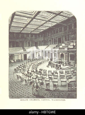 Dieses Bild aus „Washington, außen und innen“ zeigt Straßen, Gebäude, Wahrzeichen, öffentliche Räume und bemerkenswerte Persönlichkeiten in Washington, D.C. und veranschaulicht die Entwicklung, Architektur und Regierungsführung der Stadt. Stockfoto