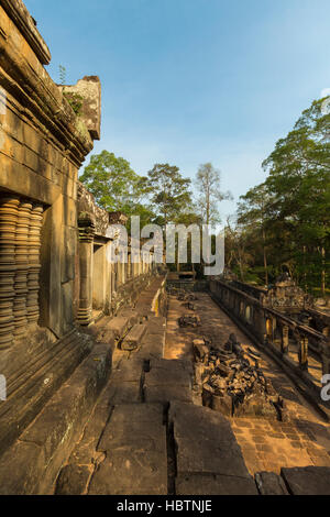 Details der Ta Keo Angkor-Tempel, der UNESCO in Kambodscha Stockfoto