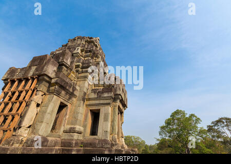 Details der Ta Keo Angkor-Tempel, der UNESCO in Kambodscha Stockfoto