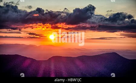 Mount Mimtchell Sonnenuntergang Landschaft im Sommer Stockfoto