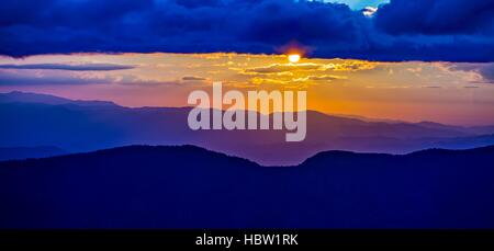 Mount Mimtchell Sonnenuntergang Landschaft im Sommer Stockfoto