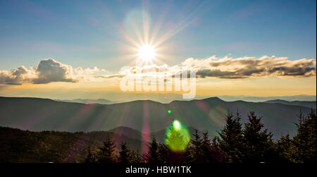 Mount Mimtchell Sonnenuntergang Landschaft im Sommer Stockfoto