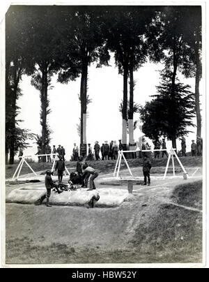 Schlachtung von Ziegen für indische Truppen [Aire, Frankreich] Fotograf H D Stockfoto