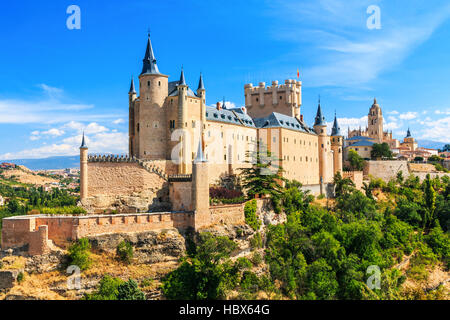 Segovia, Spanien. Der Alcázar von Segovia. Castilla y Leon. Stockfoto