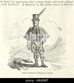 Bild von Seite 192 von „The Comic History of England“ mit einer der farbigen Radierungen von John Leech. Die Seite zeigt humorvoll Schlüsselereignisse der englischen Geschichte durch satirische Illustrationen und Holzschnitte. Stockfoto