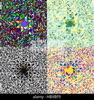 Probe-Vektor-Illustrator. Eine quadratische Splitter, Elemente, Stücke, geometrische Formen für einen Hintergrund, Tapeten, die Website, die Presse. Stock Vektor