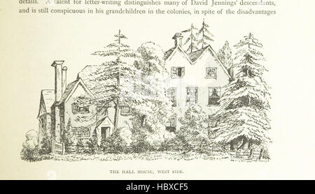 Abbildung Seite 37 entnommen "A Kentish Landhaus; oder Aufzeichnungen von Hall House, Hawkhurst, und seine Bewohner, [d.h. die Jennings-Familie] von der großen Pest von London, das Jubiläum von Königin Victoria, 1665-1887' Bild von Seite 37 ' A Kentish Landhaus; Stockfoto