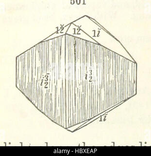 Bild entnommen Seite 666 von "A System der Mineralogie... Fünfte Auflage, überarbeitet und erweitert... Mit drei Anhänge und Korrekturen. (Anhang I., 1868-1872, von G. J. Bürste. Anhang II. 1872-1875, und Anhang III., 1875-1882, von E. S. Dana.) " Bild entnommen Seite 666 von "A System der Mineralogie Stockfoto