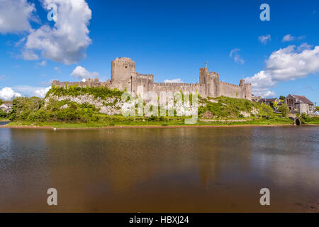 Pembroke Castle, Pembrokeshire, Wales, Vereinigtes Königreich, Europa. Stockfoto