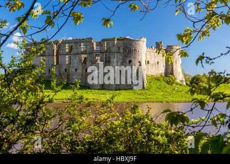 Carew Castle, Pembrokeshire, Vereinigtes Königreich, Europa. Stockfoto