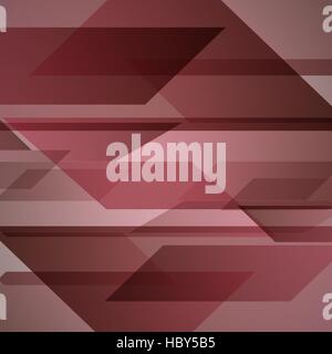 Abstrakter roter Hintergrund mit geometrischen Formen überlappenden, Lager Vektor Stock Vektor