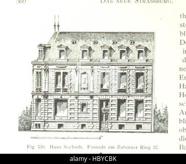 Bild entnommen Seite 600 von "Strassburg Und Seine Bauten. Herausgegeben Vom Architekten Und Ingenieur-Verein Für Elsass-Lothringen. Mit 655 Abbildungen im Text, etc. "Bild entnommen Seite 600 von" Strassburg Und Seine Bauten Stockfoto