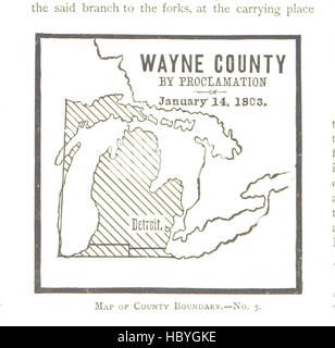 Bild von Seite 172 "Die Geschichte von Detroit und Michigan oder die Metropole illustriert, etc." Bild entnommen Seite 172 von "die Geschichte von Detroit Stockfoto