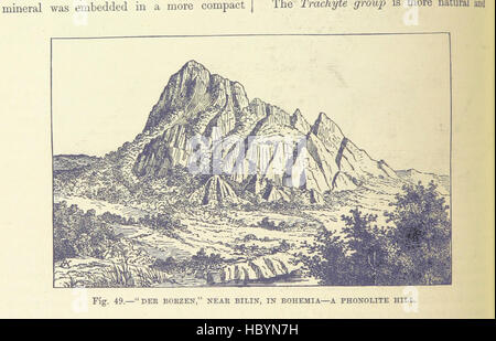 Diese Seite von „unsere Erde und ihre Geschichte“ veranschaulicht physikalische Geographiekonzepte wie Berge, Flüsse, Ozeane, Seen, Vulkane, Gletscher, Klimazonen und geologische Formationen. Stockfoto