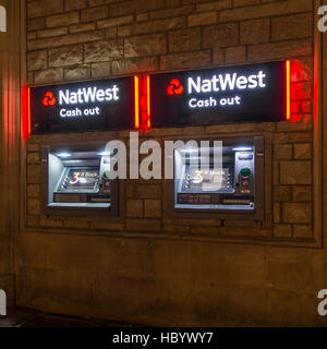 NatWest Bank ATM Cash Dispenser Hautpstraße Canterbury Kent Stockfoto