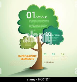 Vektor-abstrakte Strukturelemente Infografik Stock Vektor