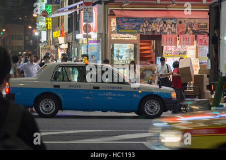 Taxi / Fahrerhaus in Akihabara, Tokyo, Japan. Stockfoto