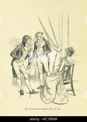 Bild von Seite 8 von "Sense and Sensibility" Bild von Seite 8 von "Sense and Sensibility" Stockfoto