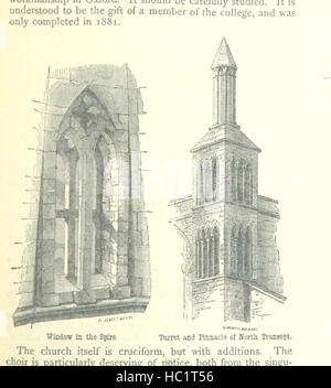 Dieses Bild von Seite 67 von „The Visitor's Guide to Oxford“ zeigt Universitätsgebäude, Colleges, Bibliotheken, Straßen, Gärten, und öffentliche Räume, die die Architektur, das akademische Leben und das kulturelle Erbe von Oxford veranschaulichen. Stockfoto
