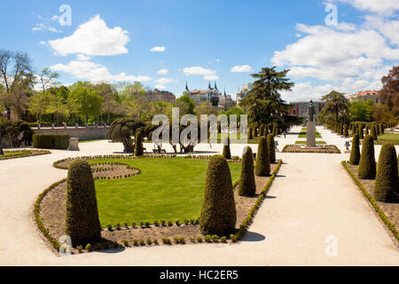 Paseo del Paraguay im Buen Retiro Park Stockfoto