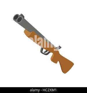 Jagd Gewehr Cartoon Ikone Stock Vektor