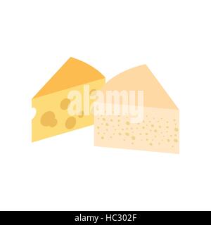 Französischer Käse isometrischen 3d Symbol Stock Vektor