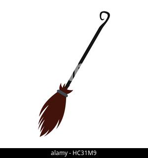 Hexenbesen flach Stock Vektor