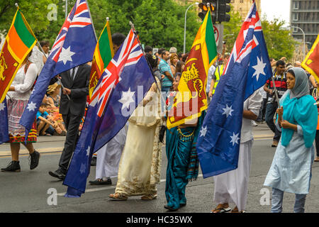 Australia Day Stadt Adelaide - Parade! Stockfoto