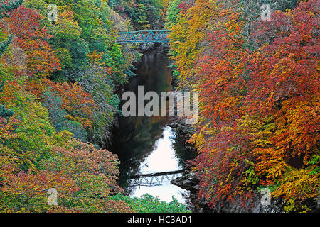 Pass von Killiecrankie Pitlochry, Perthshire, Schottland, Vereinigtes Königreich Stockfoto