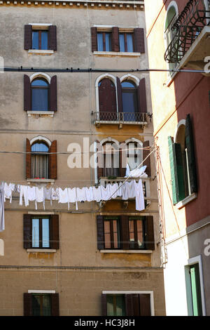 Reisen Sie nach Italien - Wohnhaus in Cannaregio Sestieri (Bezirk) in Venedig Stadt Stockfoto