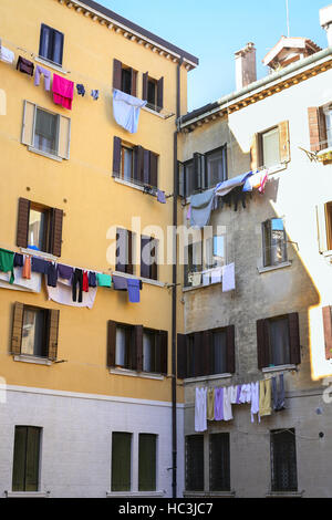 Reisen Sie nach Italien - Stadt Hof in Cannaregio Sestieri (Bezirk) in Venedig Stadt Stockfoto