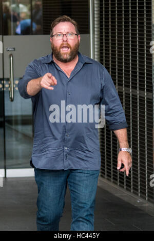 Sydney, Australien 7. Dezember 2016: im Bild: Shane Jacobson. Promi-Sichtungen um den Stern in Sydney, Australien vor der Preisverleihung AACTA. Bildnachweis: Dreieckige Pics / Alamy Live News Stockfoto