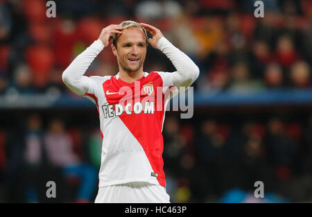 Leverkusen, Deutschland. 7. Dezember 2016. Champions League Gruppe E, Spieltag 6, Bayer Leverkusen gegen AS Monaco FC: Valere Germain (Monaco).                 Bildnachweis: Jürgen Schwarz/Alamy Live-Nachrichten Stockfoto