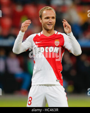 Leverkusen, Deutschland. 7. Dezember 2016. Champions League Gruppe E, Spieltag 6, Bayer Leverkusen gegen AS Monaco FC: Valere Germain (Monaco).                 Bildnachweis: Jürgen Schwarz/Alamy Live-Nachrichten Stockfoto