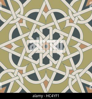 Arabeske. Nahtlose Muster im marokkanischen Stil Kachel. Islamische traditionelle Ornament. Vektor EPS 10 Stock Vektor