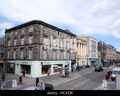 Gesamtansicht der High Street, Inverness, Highland, Schottland. Stockfoto
