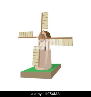 Mühle-Cartoon-Symbol Stock Vektor