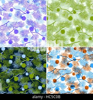 Tannenzweig, nahtlose Hintergrund Stock Vektor